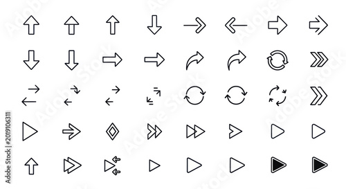 Arrow icons set