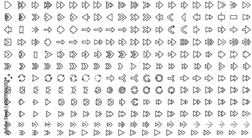 Arrow icons set