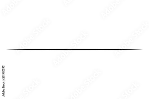 A solid straight thin horizontal line, Minimalist Horizontal Line Dividers Solid Black Separators. a continuous, clean black line stretching across on a Transparent background.