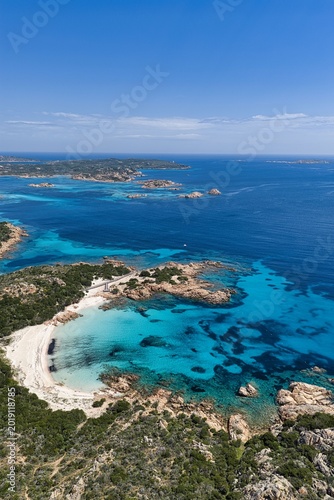 la bellissima spiaggia rosa nell isola di budelli, sardegna.