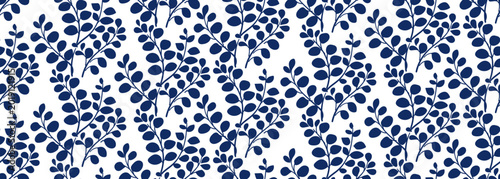  abstract leaves seamless vector pattern hand drawn ink traditional oriental asian Indian design isolated