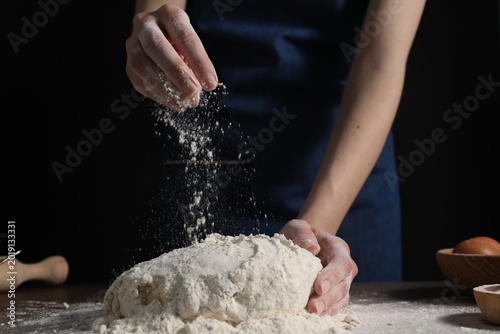 Canvastavla Making bread