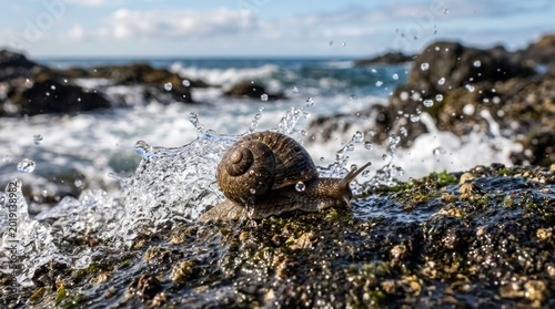 sea snail in the water