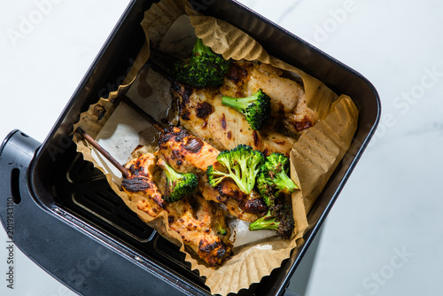 Photography shish kebab - grilled bbq chicken