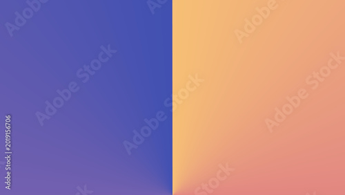 Konstfotografi A split screen background, featuring a deep, blue color on, the left side, and a