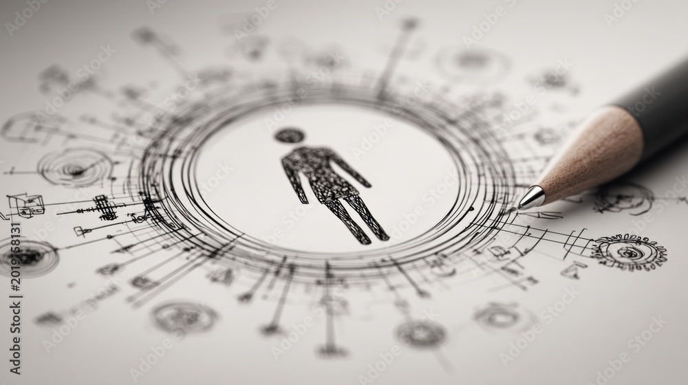 Fototapeta premium Organizations apply human centered design principles to develop products and services that enhance usability, satisfaction, and overall customer value.