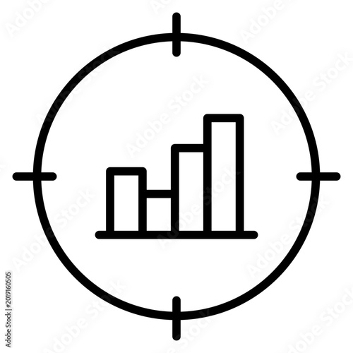 target market outline icon