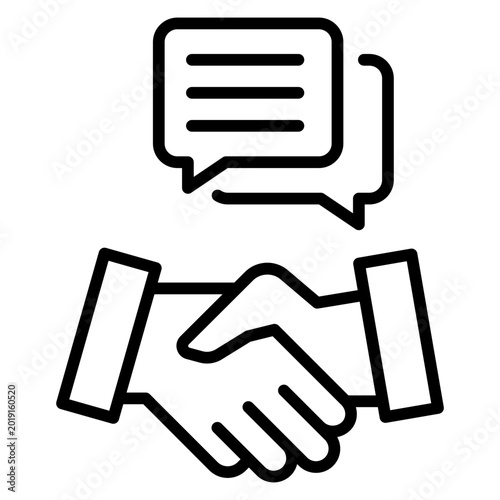 agreement outline icon