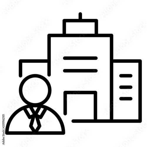 small business outline icon