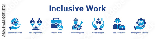 Photos Inclusive Work Web Icon Banner and Collection