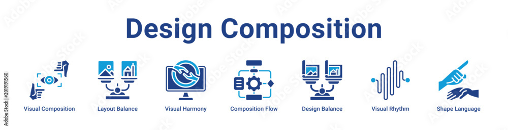 Foto -Design Composition Web Icon Banner and Collection