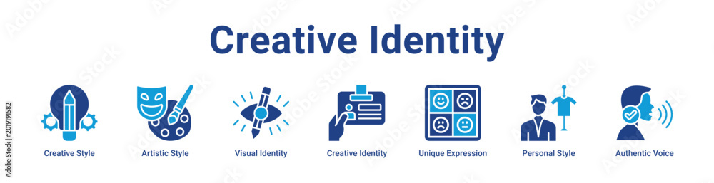 Foto -Creative Identity Web Icon Banner and Collection