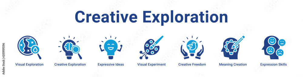 Φωτογραφία -Creative Exploration Web Icon Banner and Collection