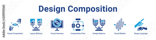 Foto -Design Composition Web Icon Banner and Collection