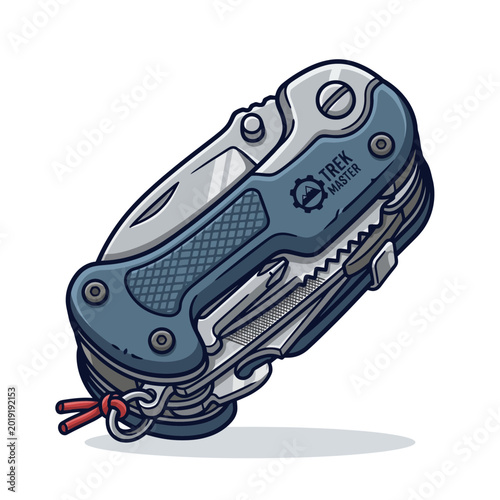Multi-tool knife illustration