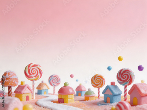 Microscopic Candy Kingdom Gradient Background
