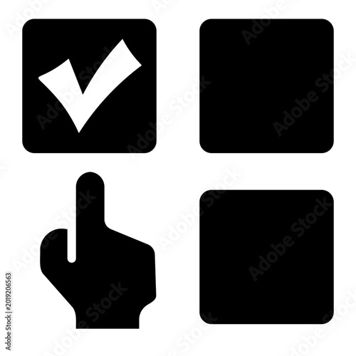 Canvas Print selection Solid icon