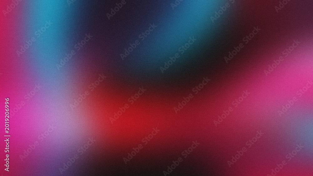 Obraz premium Abstract Neon Red Pink Cyan Dark Gradient Background with Glowing Swirl Light Effect Texture