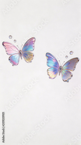 Holographic liquid metal butterfly acidic background