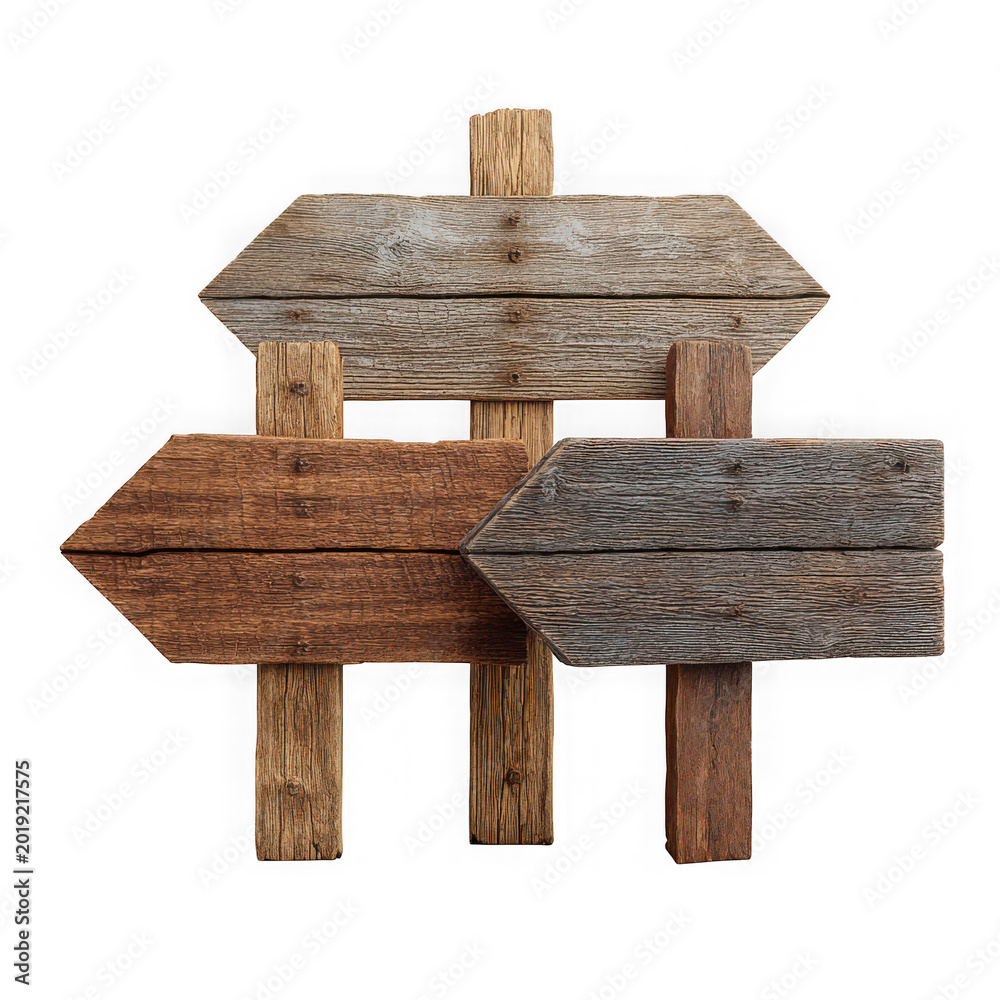 Fototapeta premium Rustic wooden stool with log and branch legs on transparent background