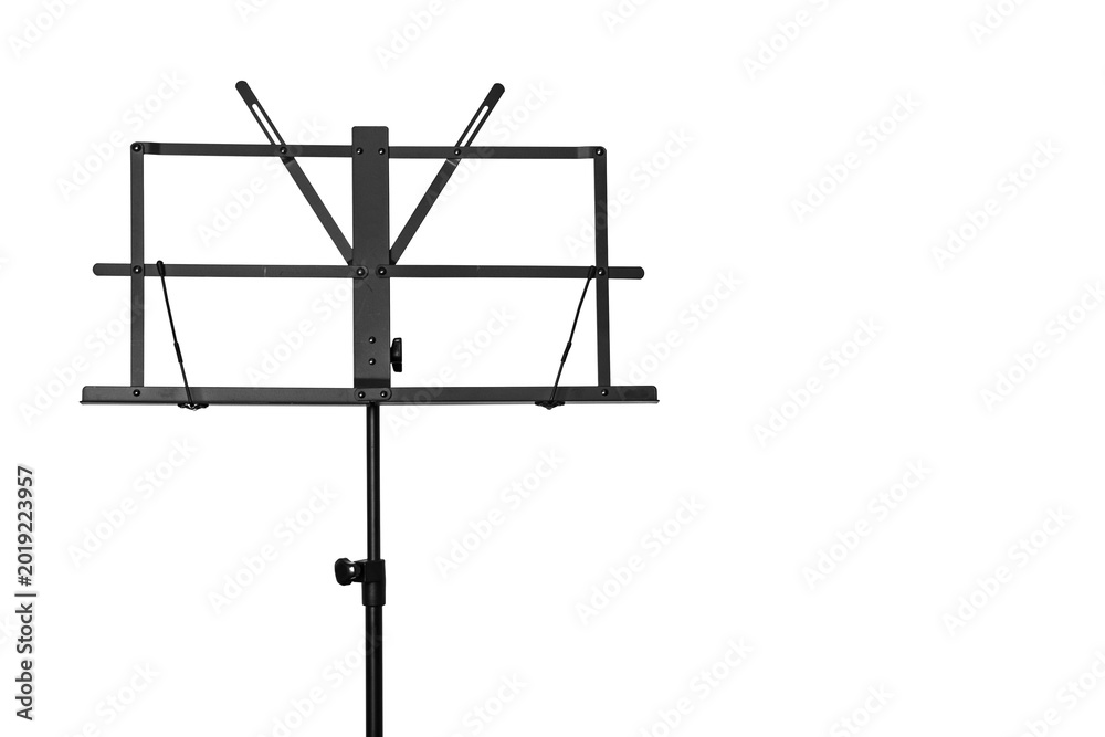 Fototapeta premium Music stand on a white background