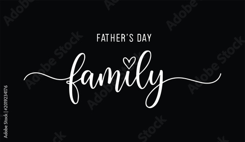 Canvastavla Happy father's day family greeting card with heartfelt message