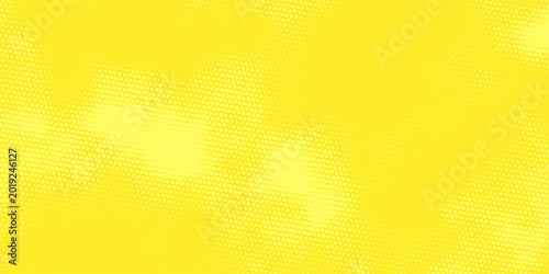 Schilderij op canvas Retro pop art wallpaper with lime yellow tones and classic halftone dots, ideal for advertising, marketing, and creative branding