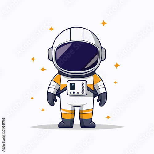 Cute Cartoon Astronaut Character