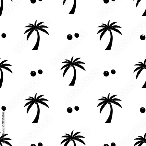 Coconut tree palm pattern design