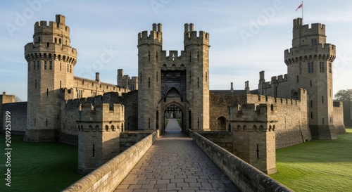 Warwick Castle is one of the most complete and well-preserved medieval fortresses in the United Kingdom, located on a bend of the River Avon in Warwickshire, England.
