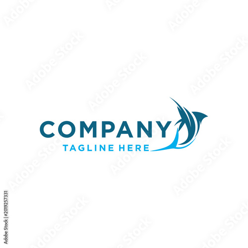 Free Download Marlin fishing logo vector illustration. Marlin vector logo. - GFXLoad