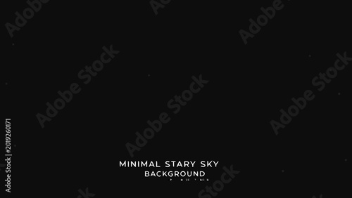Fotografie Minimal starry night sky background with scattered white stars on black high qua