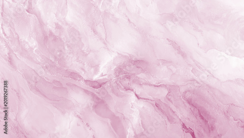 Fotografía Soft pink marble texture with white and light purple swirling patterns and spark