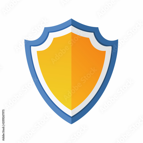 Blue and Yellow Shield Icon Free Download Blue and Yellow Shield Icon - GFXLoad