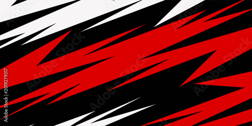 Tableau sur toile Abstract background with reflective spike arrow line pattern
