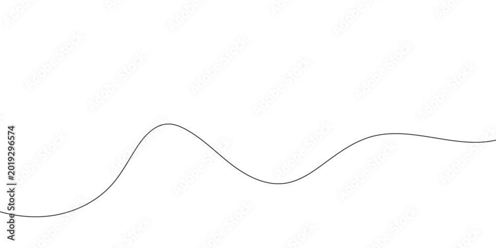 Fototapeta premium Abstract wavy lines illustration
