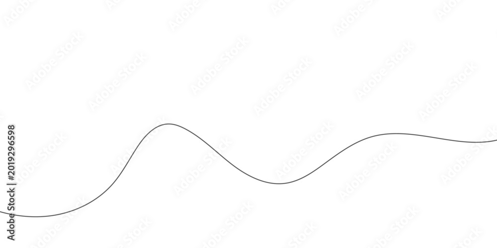 Fototapeta premium Abstract wavy lines illustration