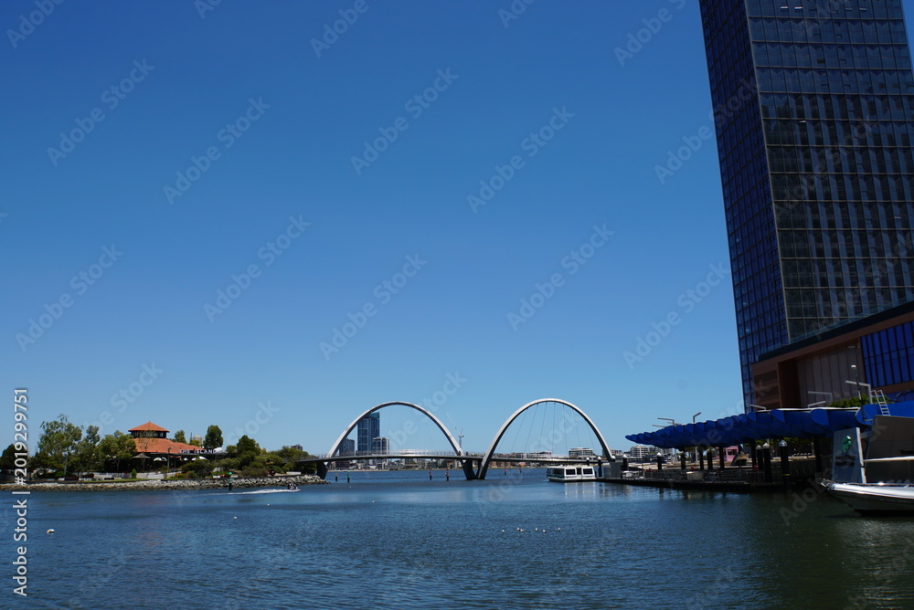 Obraz premium Landscape of Elizabeth Quay of Perth - Western Australia