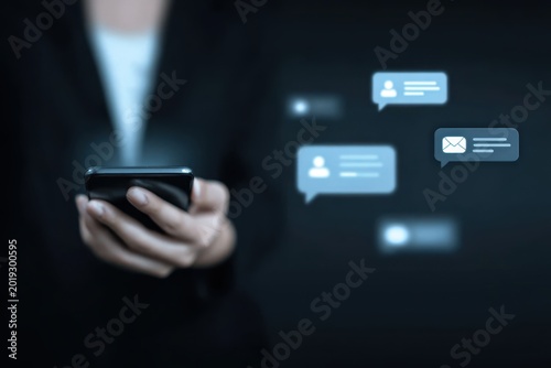 Urban dwellers seek interaction and communication, using a messaging chat for a conversation that stays active with a smart notification service tool.