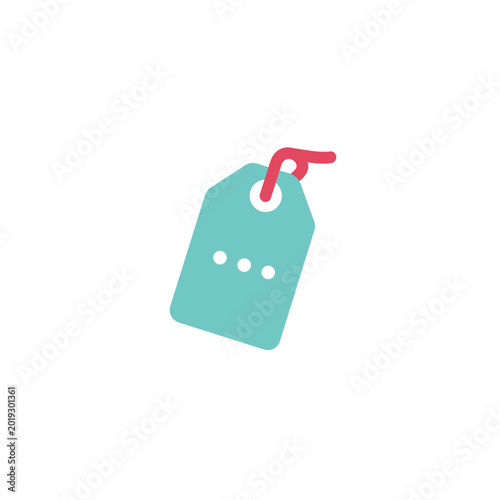 Minimalist icon of a sale tag with price information
