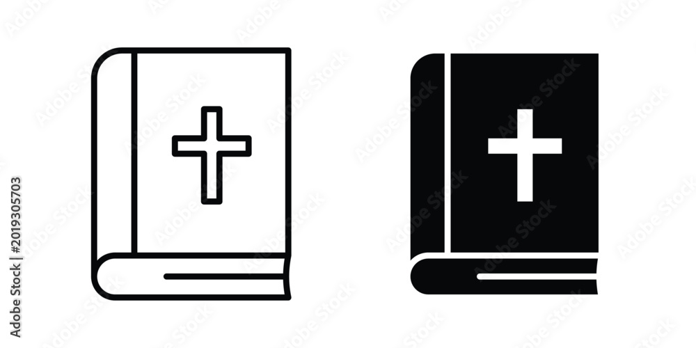 Obraz premium Bible icon Illustration set Eps10
