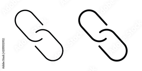 Bild auf Leinwand Link icon Illustration set Eps10
