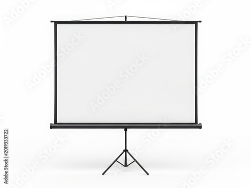 A portable whiteboard with a sturdy tripod stand and a magnetic surface for presentations.