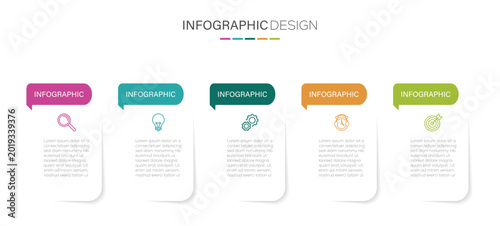 Infographic design template with place for your data. Business data visualization. Vector illustration.