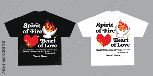 Slika na platnu Spirit Fire Urban Streetwear Apparel Tshirt Clothing Design