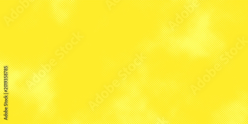 Slika na platnu Eye-catching lime yellow retro comic background with halftone dot pattern, ideal for branding, packaging, flyers, and social media visuals