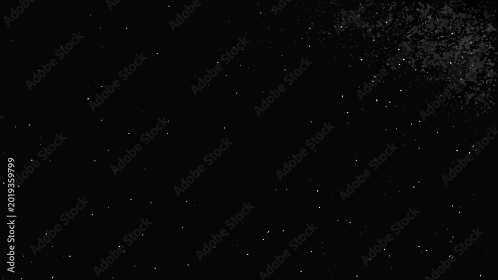 Obraz premium Black background with scattered white specks grainy texture dark abstract space illustration high quality professional