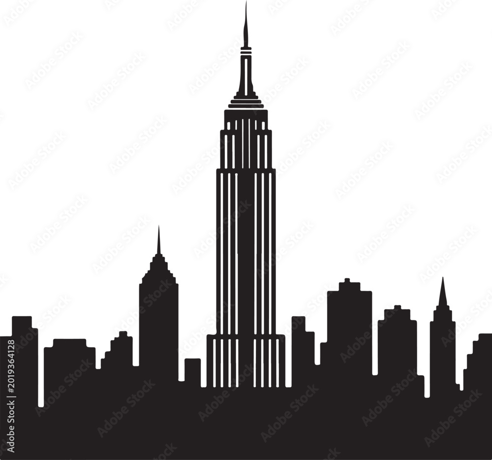 Obraz premium city skyline vector