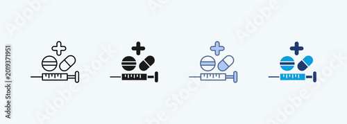 Drug multiple style icon collection