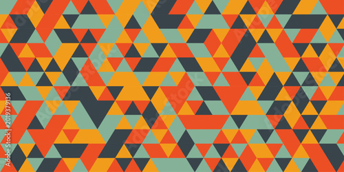 Obraz na plátně Colorful triangle geometric background.